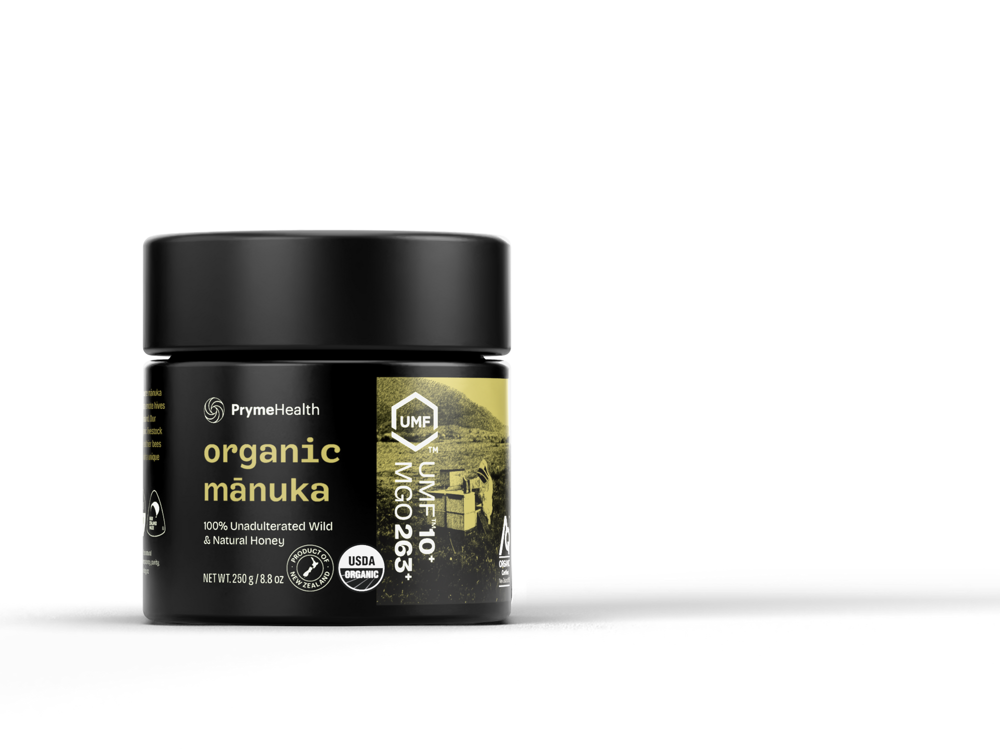 Organic Mānuka Honey UMF 10+ 250g Glass