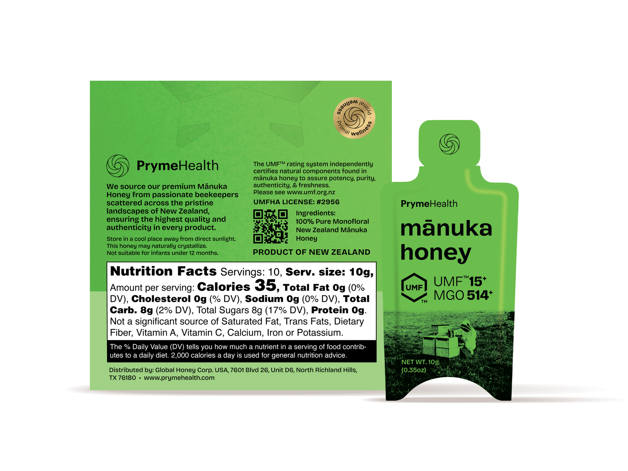 Mānuka Honey UMF 15+ Singles